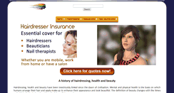 Desktop Screenshot of hairdressersinsurance.org.uk