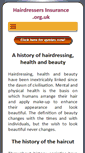 Mobile Screenshot of hairdressersinsurance.org.uk